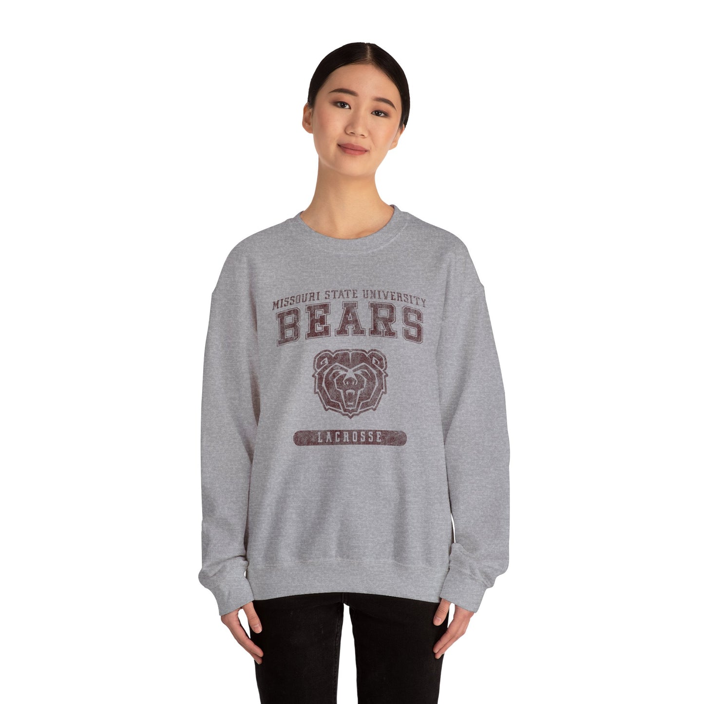 Bears crewneck maroon logo